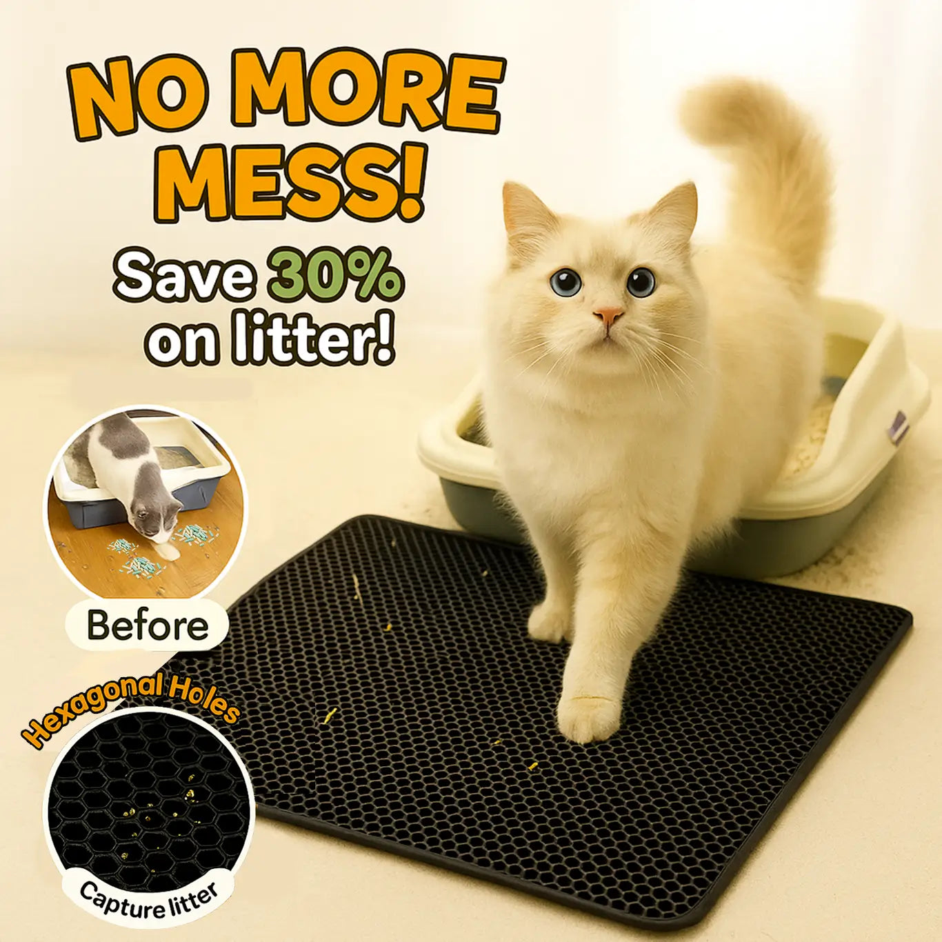 Anti-Litter Cat Mat