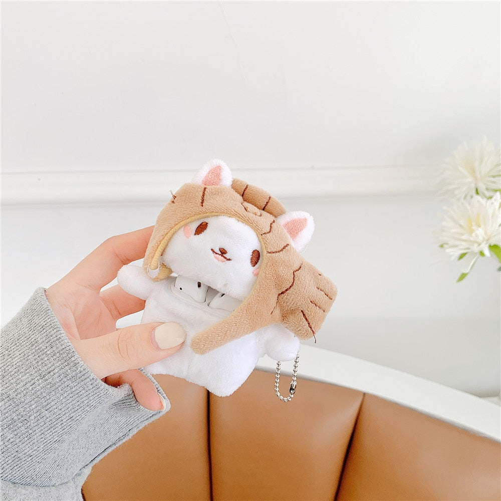 3D Cat plush AirPod Case