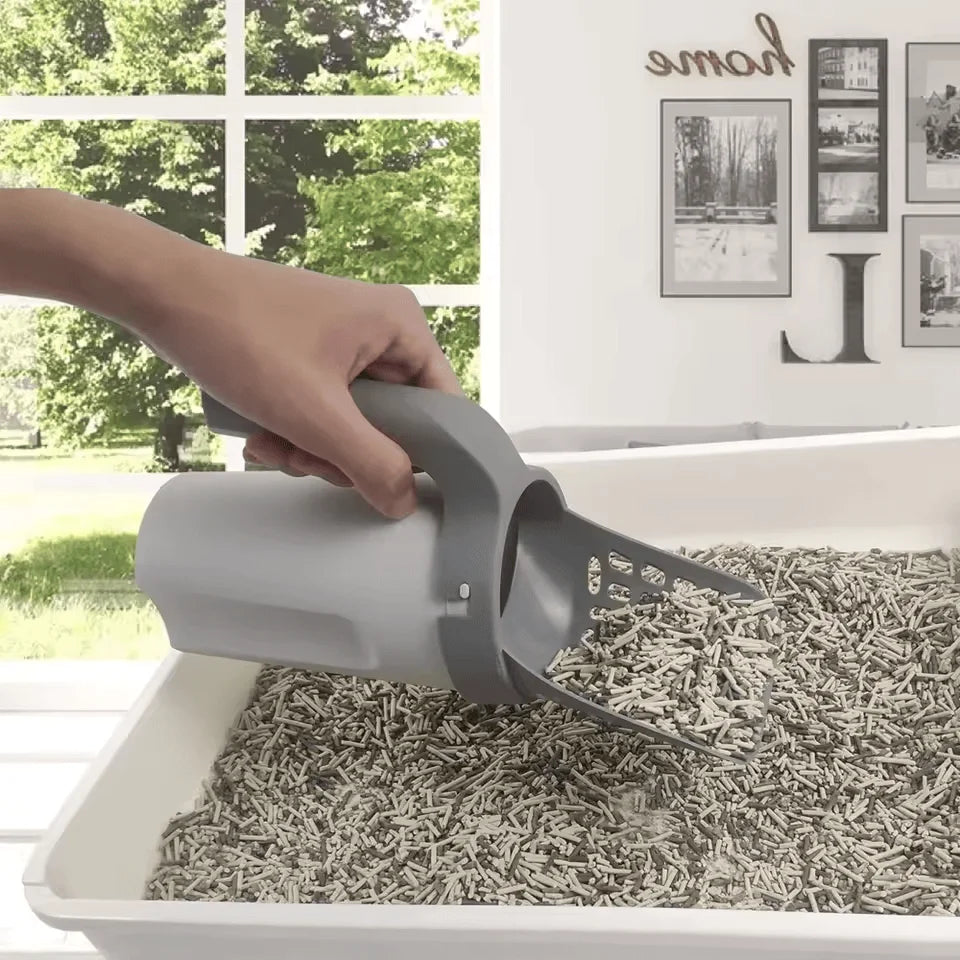 2-in-1 Cat Scoop & Waste Box