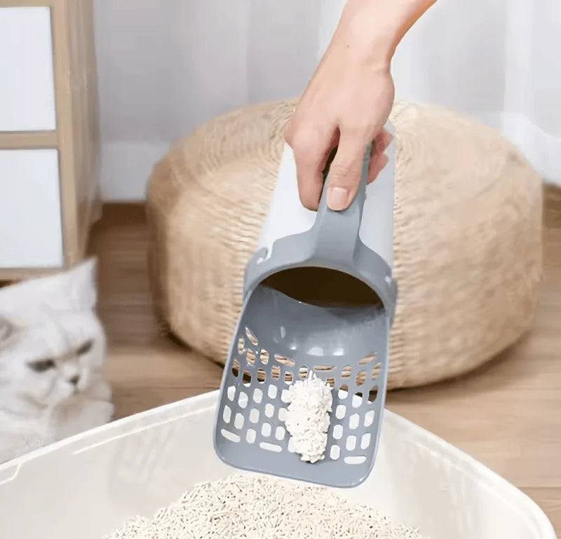 2-in-1 Cat Scoop & Waste Box