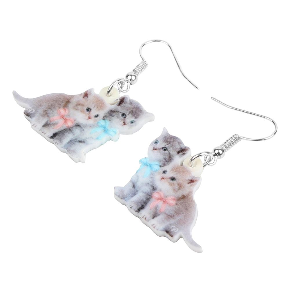 Acrylic Cat Earrings