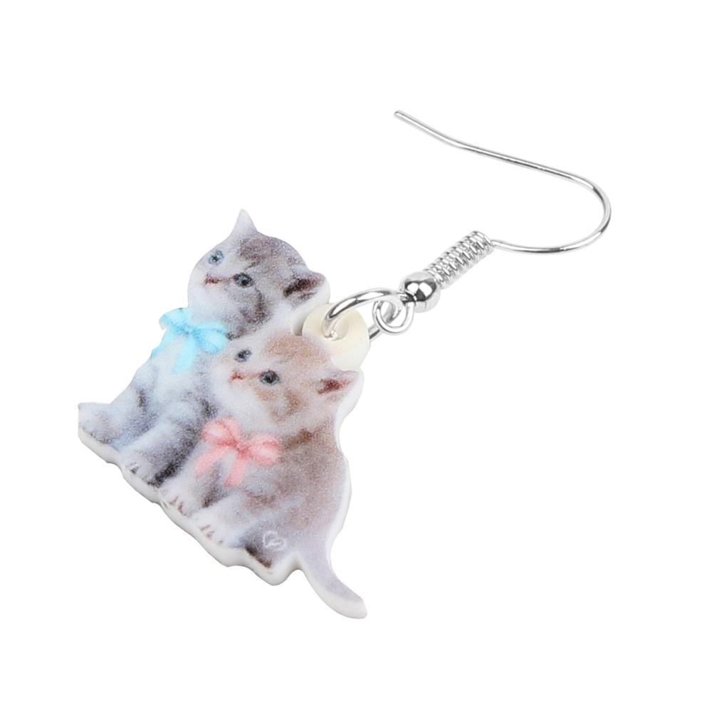 Acrylic Cat Earrings