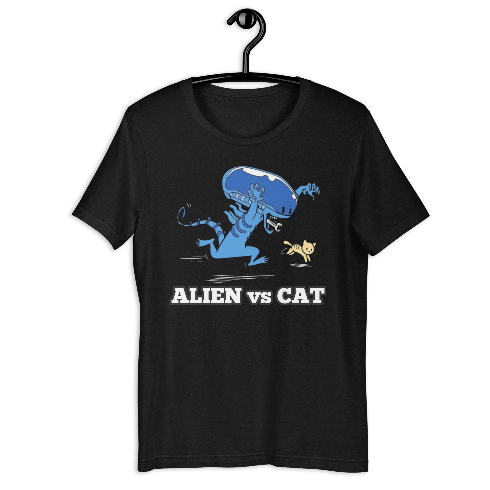 Alien chasing Cat shirt