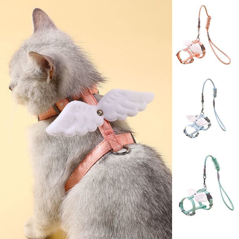 Angel Wing Cat Walking Leash