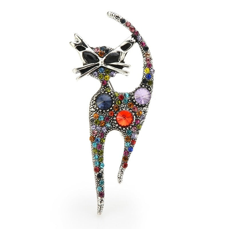 Antique cat Brooch