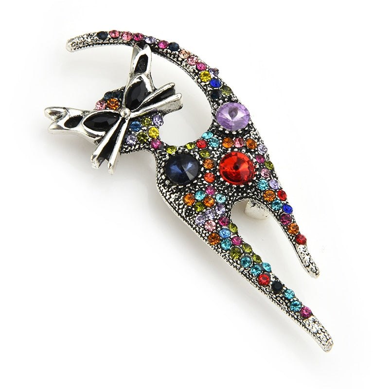 Antique cat Brooch