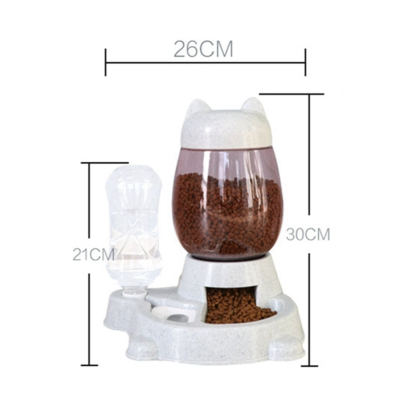 Automatic Cat Food and Water Dispenser