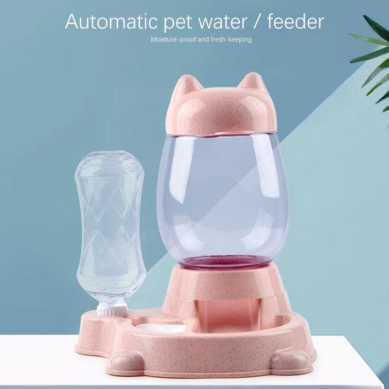 Automatic Cat Food and Water Dispenser