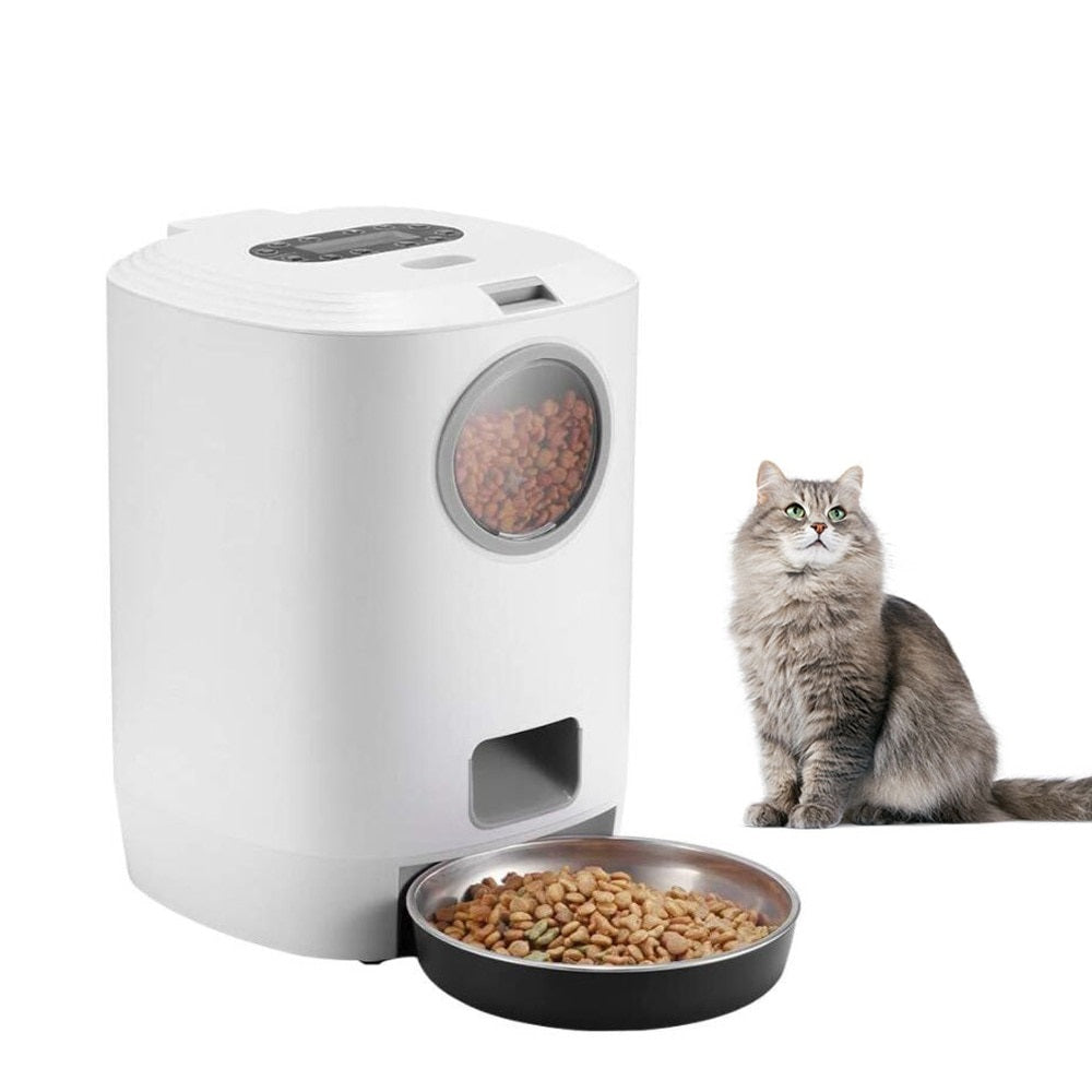 Automatic Cat Food Dispenser for Multiple Cats