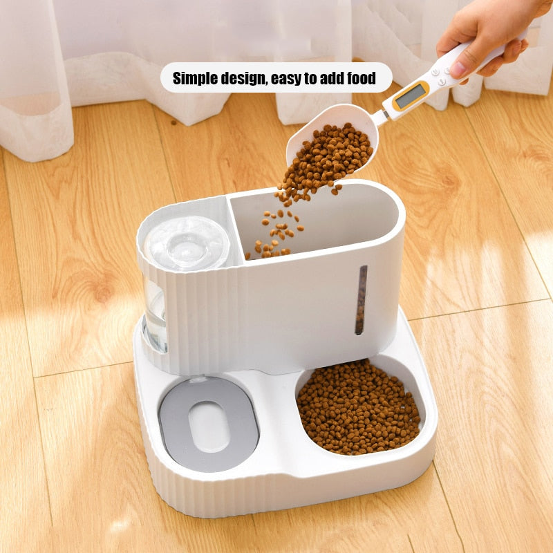 Automatic Food and Water Dispenser for Cats