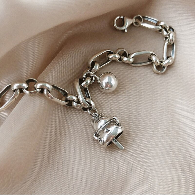 Ball Chain Cat Bracelet