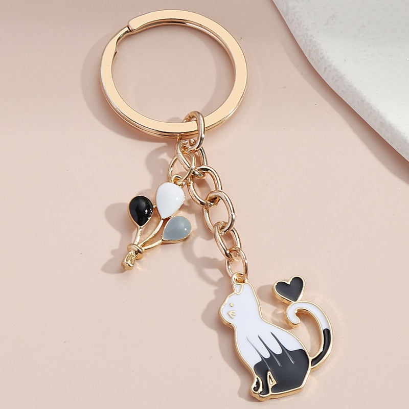 Balloon Cat Keychain