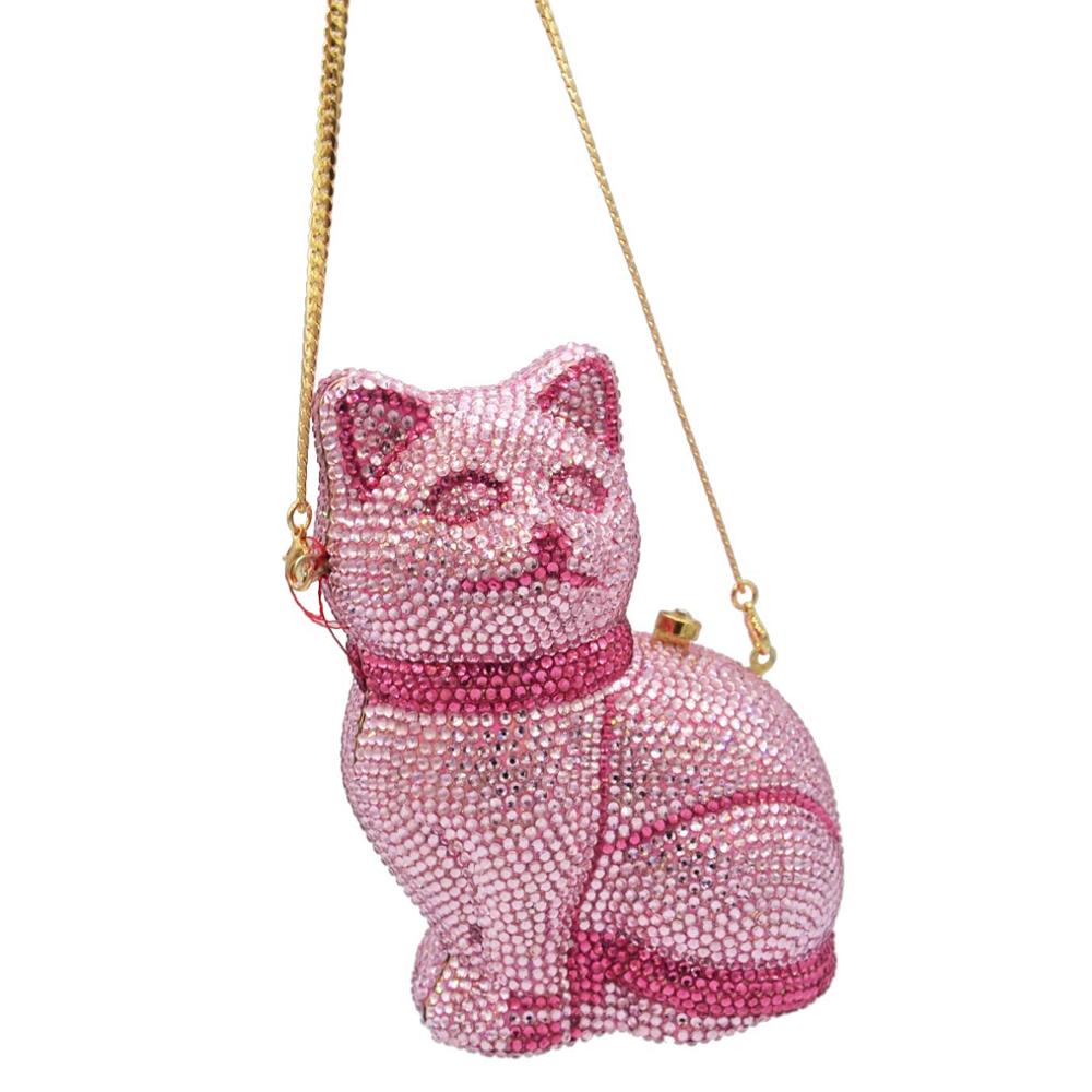 Beaded Crossbody Cat Purse