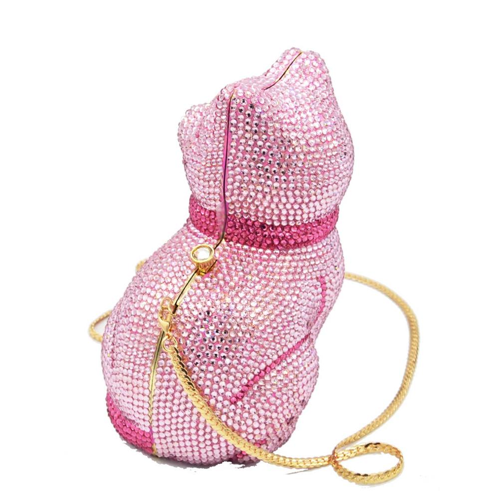 Beaded Crossbody Cat Purse