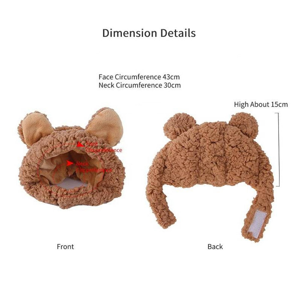 Bear Hat for Cats