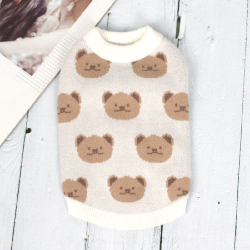 Bear Turtleneck Clothes for Cats