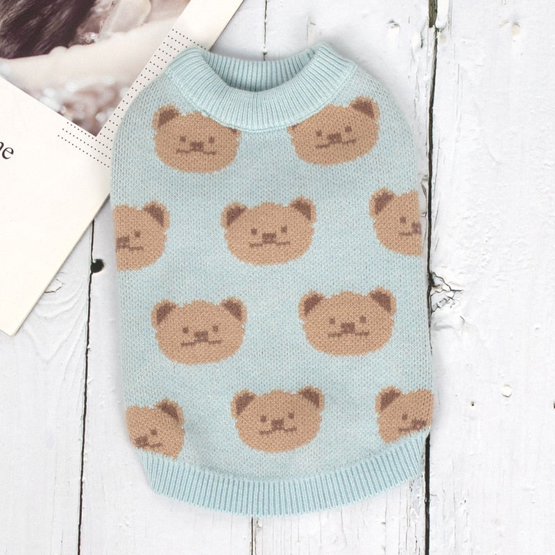 Bear Turtleneck Clothes for Cats