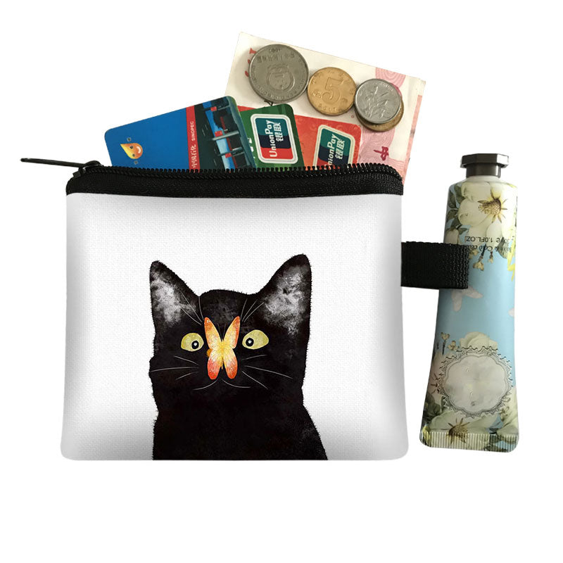 Black and White Cat Purse