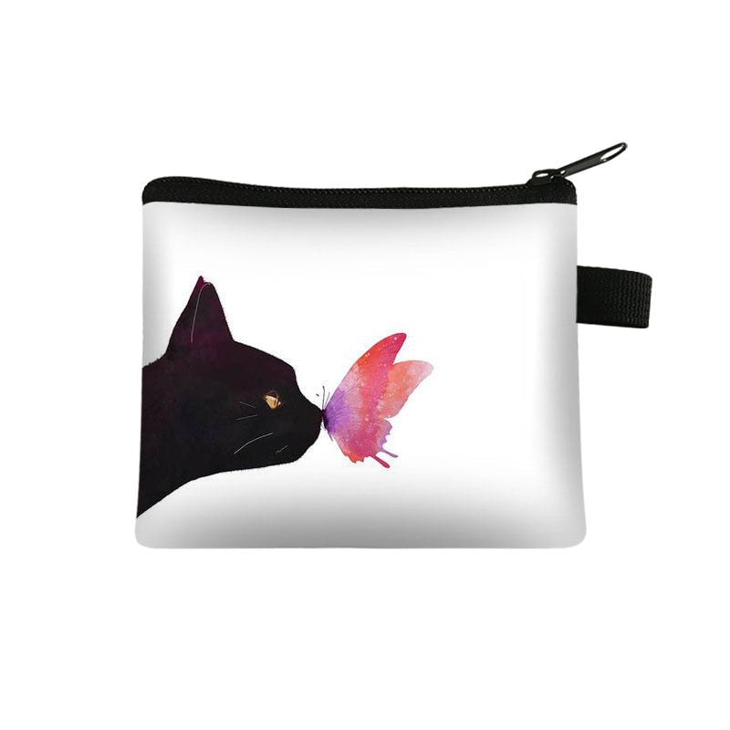 Black and White Cat Purse