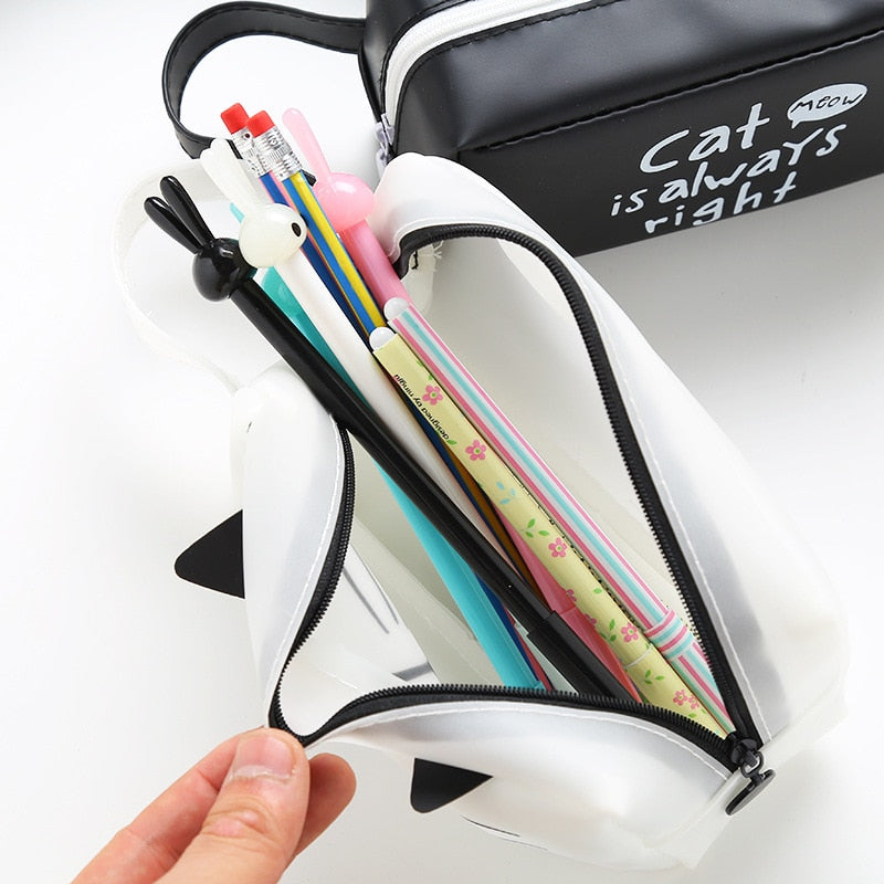 Black and White Cosmetic Purse 