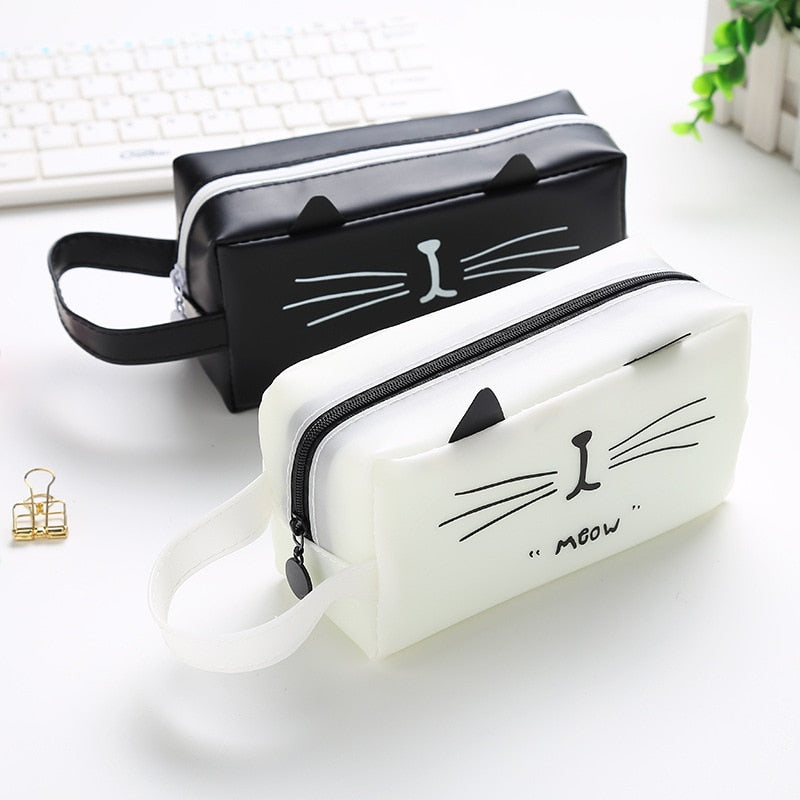 Black and White Cosmetic Purse 