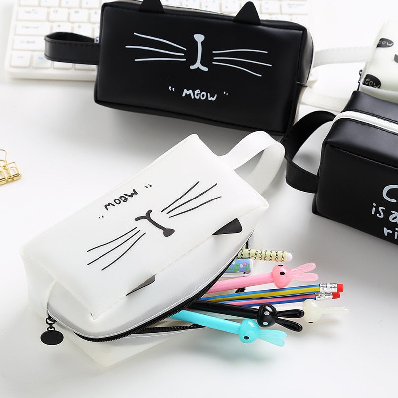 Black and White Cosmetic Purse 