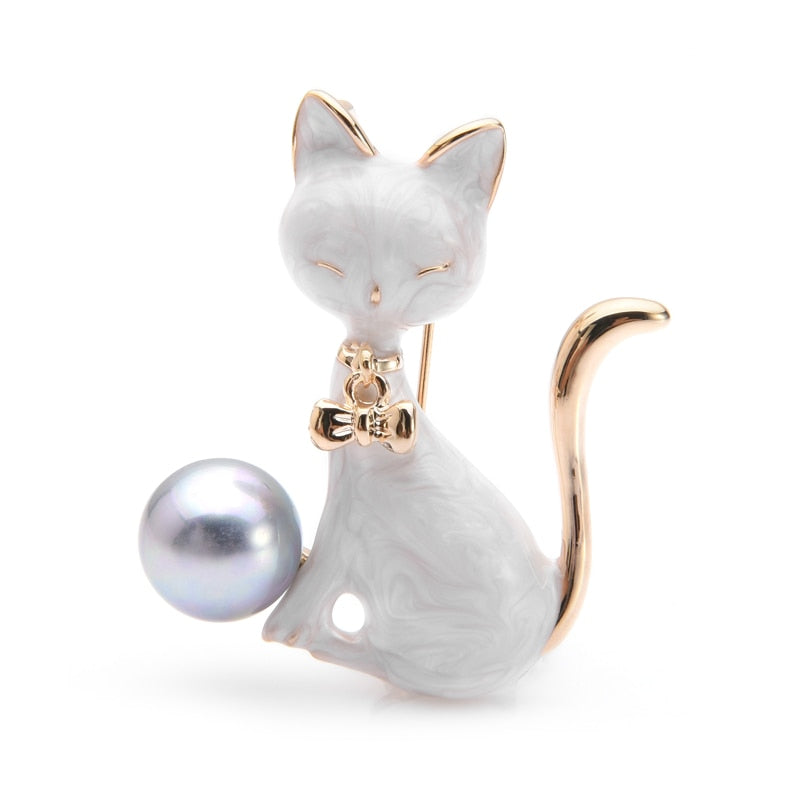 Black cat Brooch