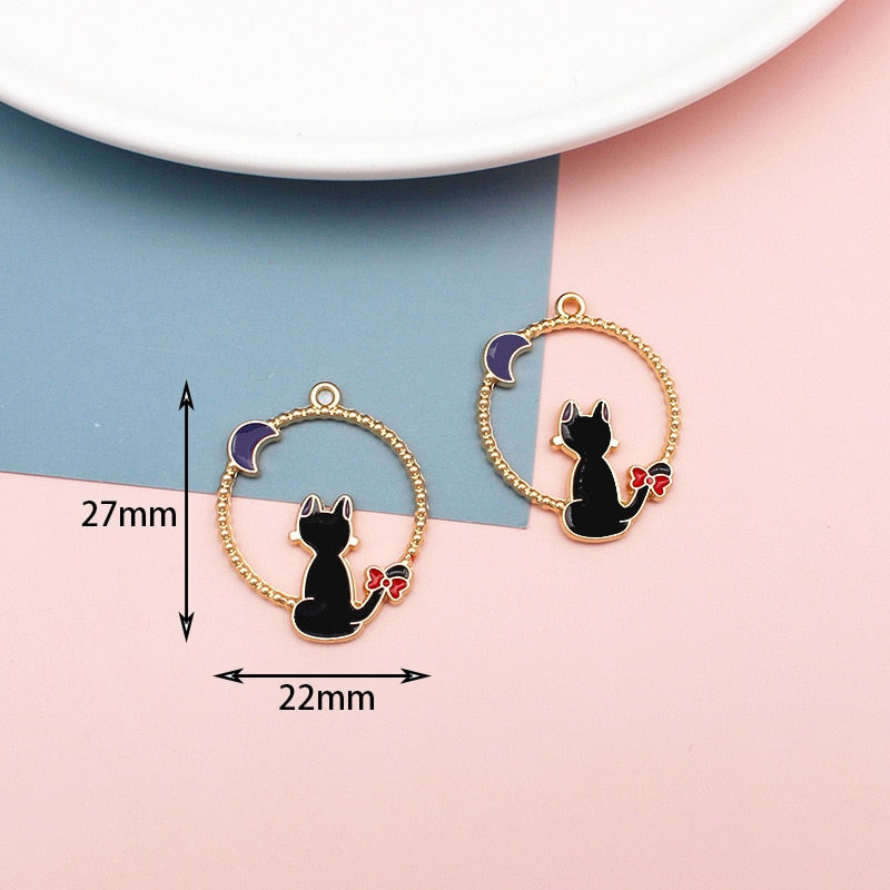 Black Cat Diamond Necklace