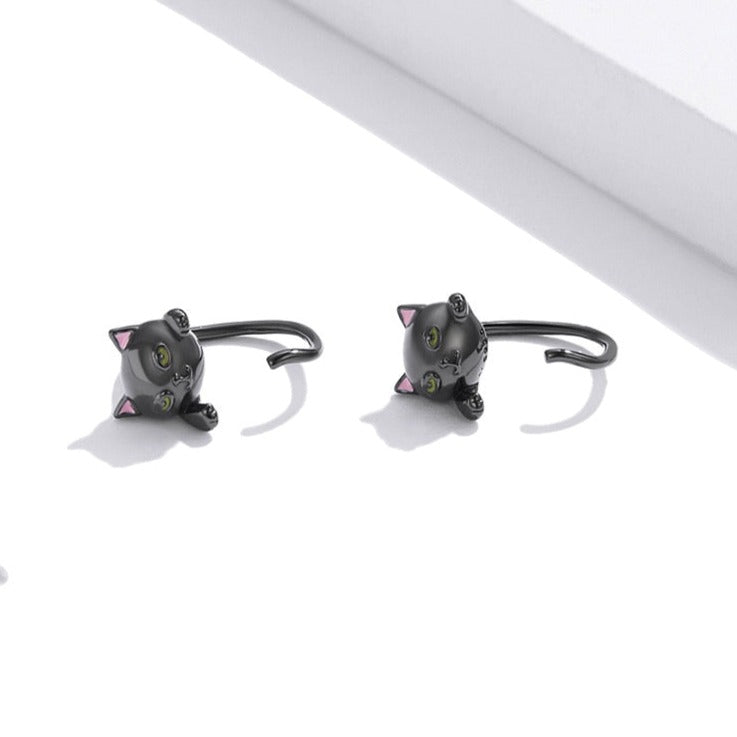 Black Cat Earrings