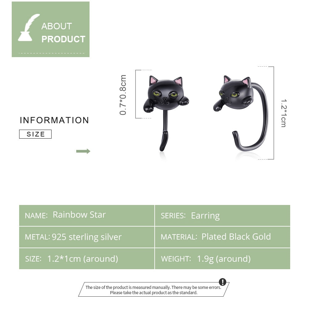 Black Cat Earrings
