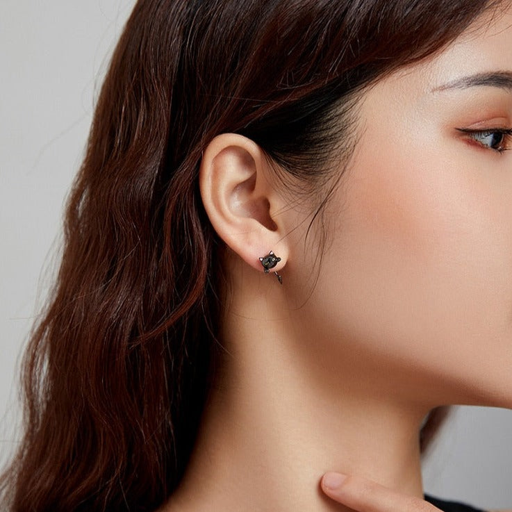 Black Cat Earrings