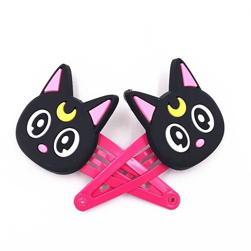 Black Cat Hair Clips
