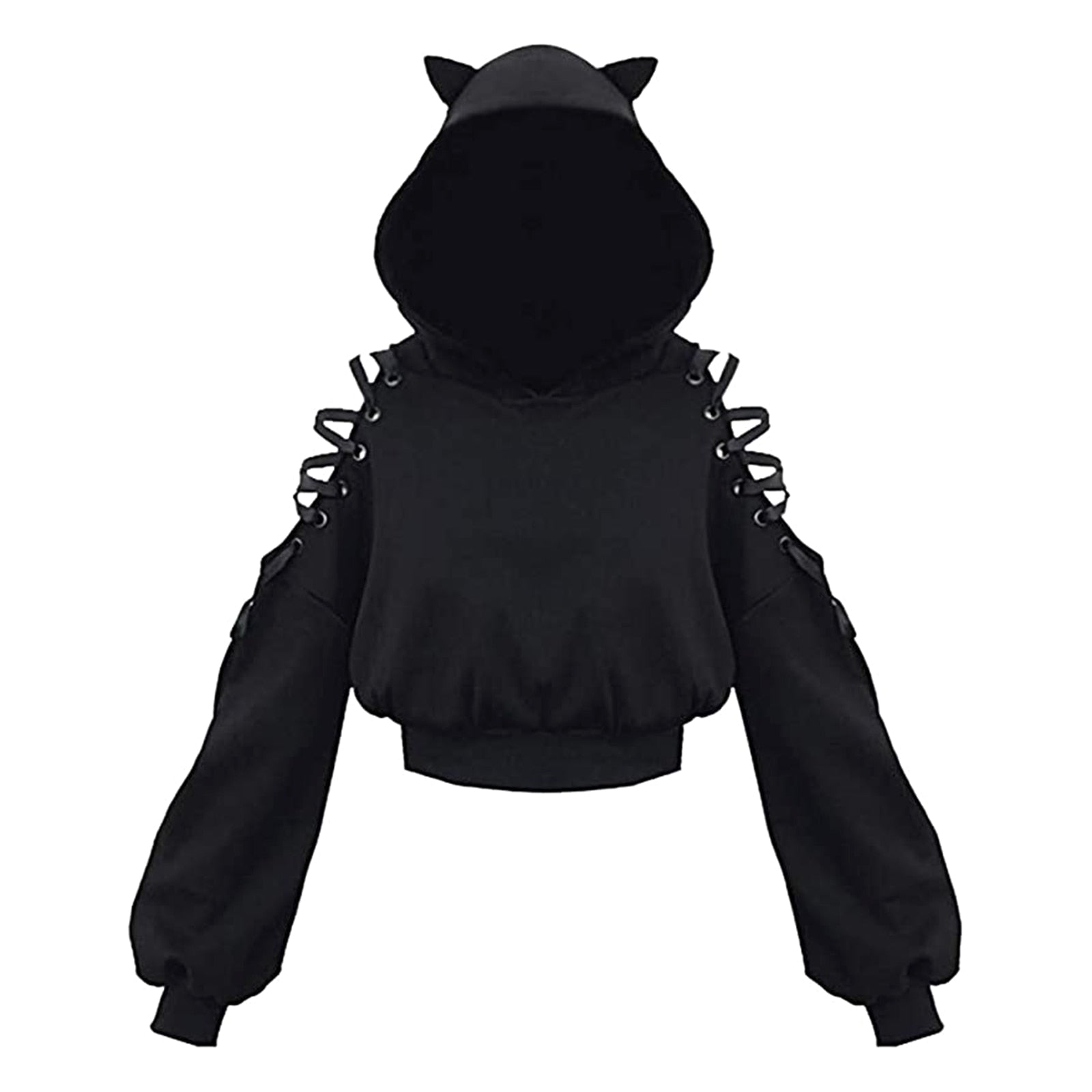 Black Cat hoodie with Ears