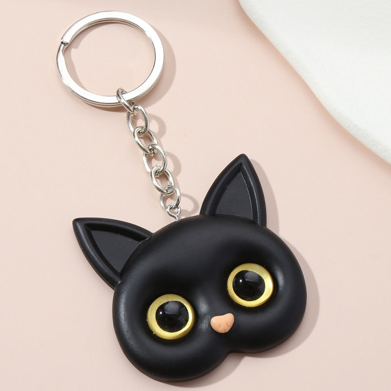 Black Cat Keychain
