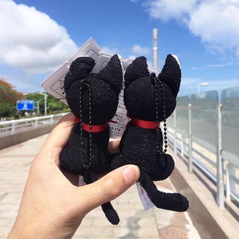 Black Cat Plush Keychain