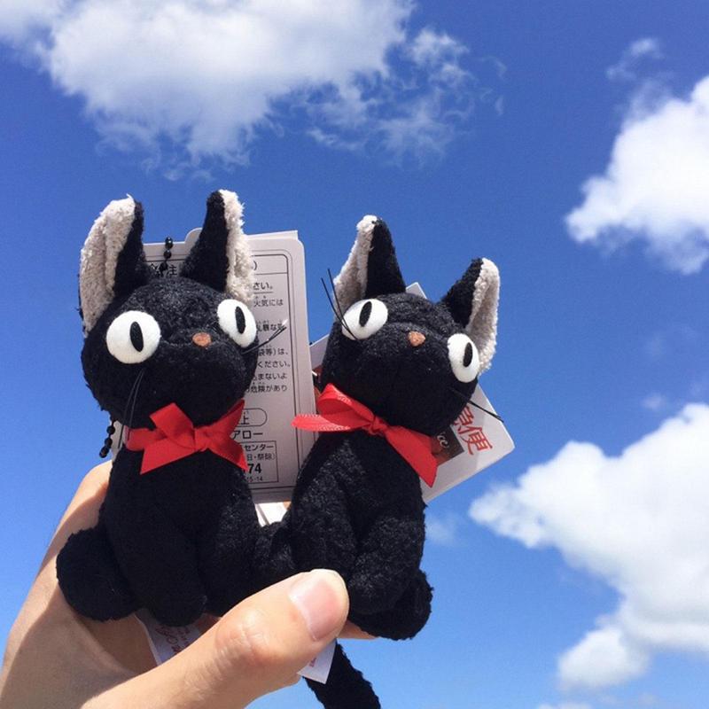 Black Cat Plush Keychain