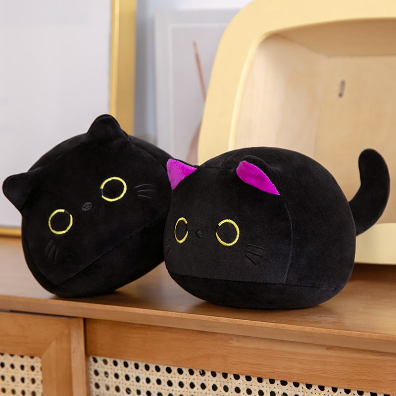 Black Cat Plush Pillow
