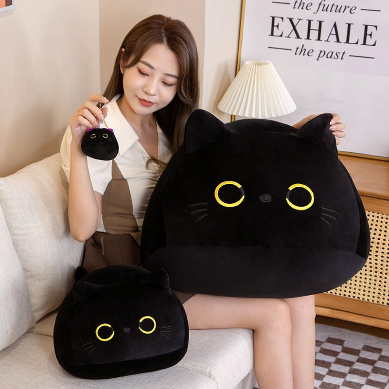 Black Cat Plush Pillow