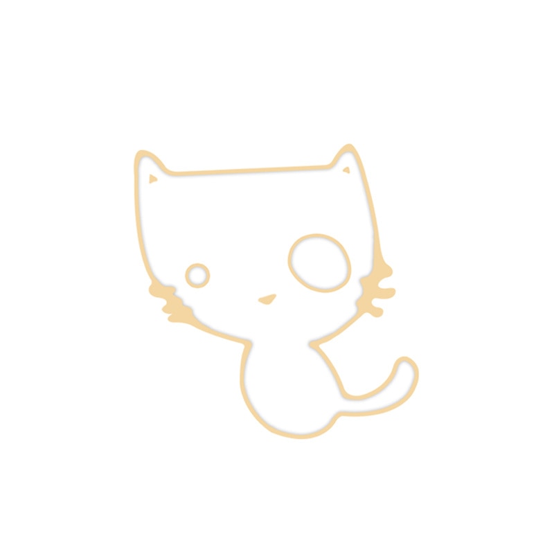 Black White Cats Enamel Pins