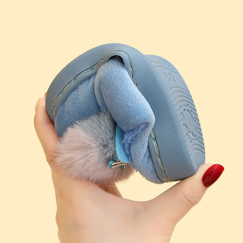 Blue Cat Slippers