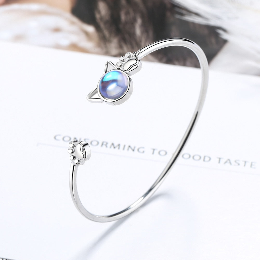 Blue Cats Eye Bracelet