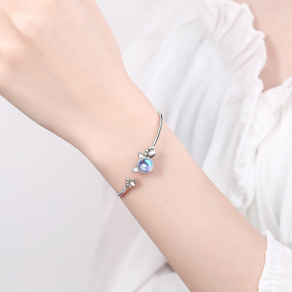 Blue Cats Eye Bracelet