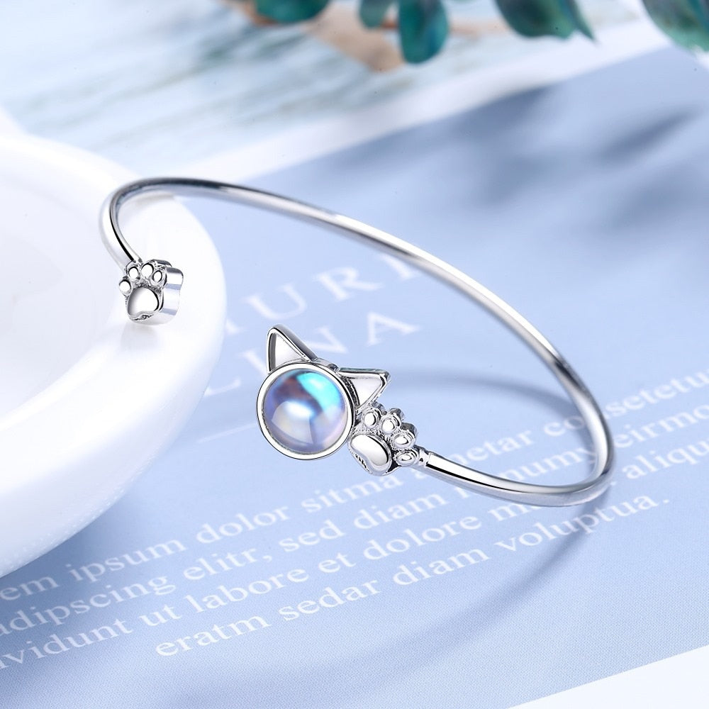 Blue Cats Eye Bracelet