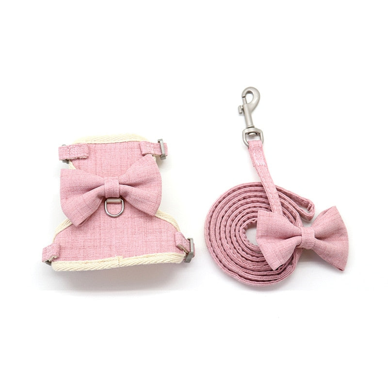 Bow Cat Collar and Leash