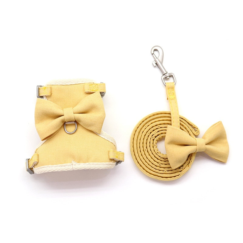 Bow Cat Collar and Leash