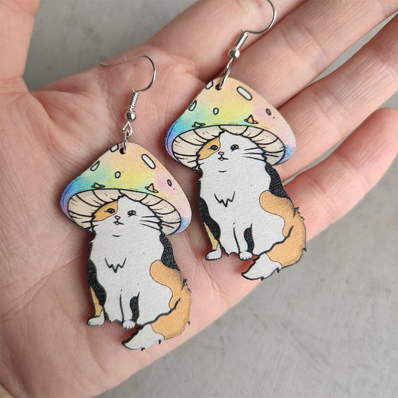 Calico Cat Earrings