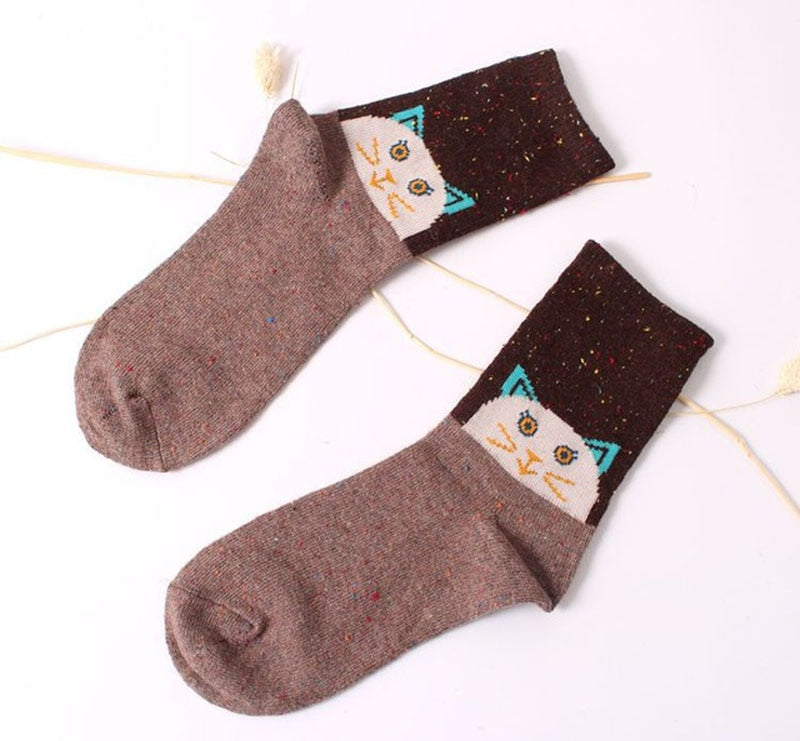 Calico Cat Socks