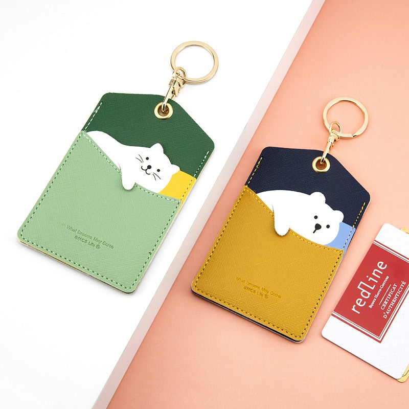 Card Holder Cat Keychain