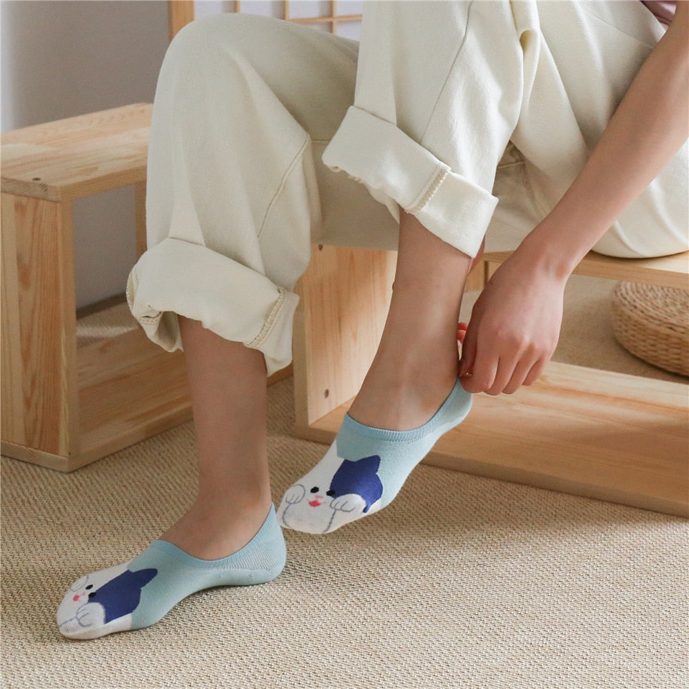 Cat Ankle Socks