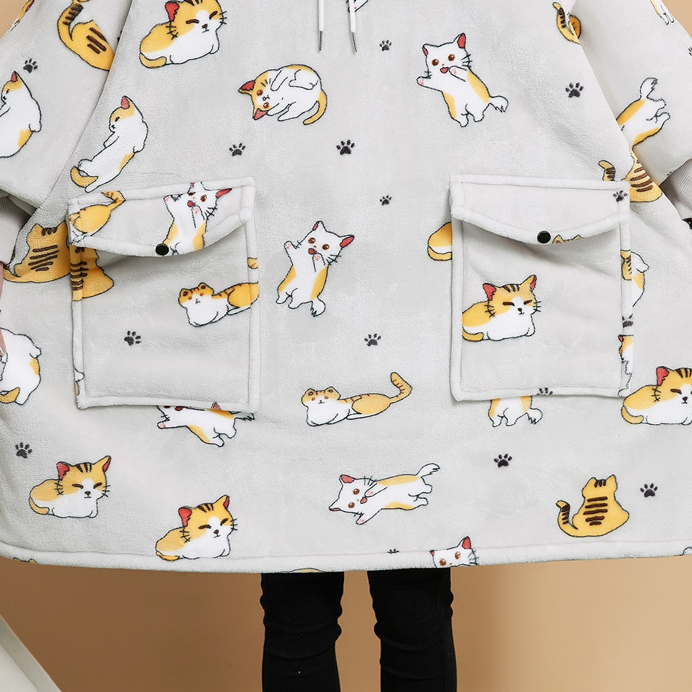 Cat Blanket Hoodie